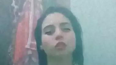 Pakistani girl shower nude bath with boob press